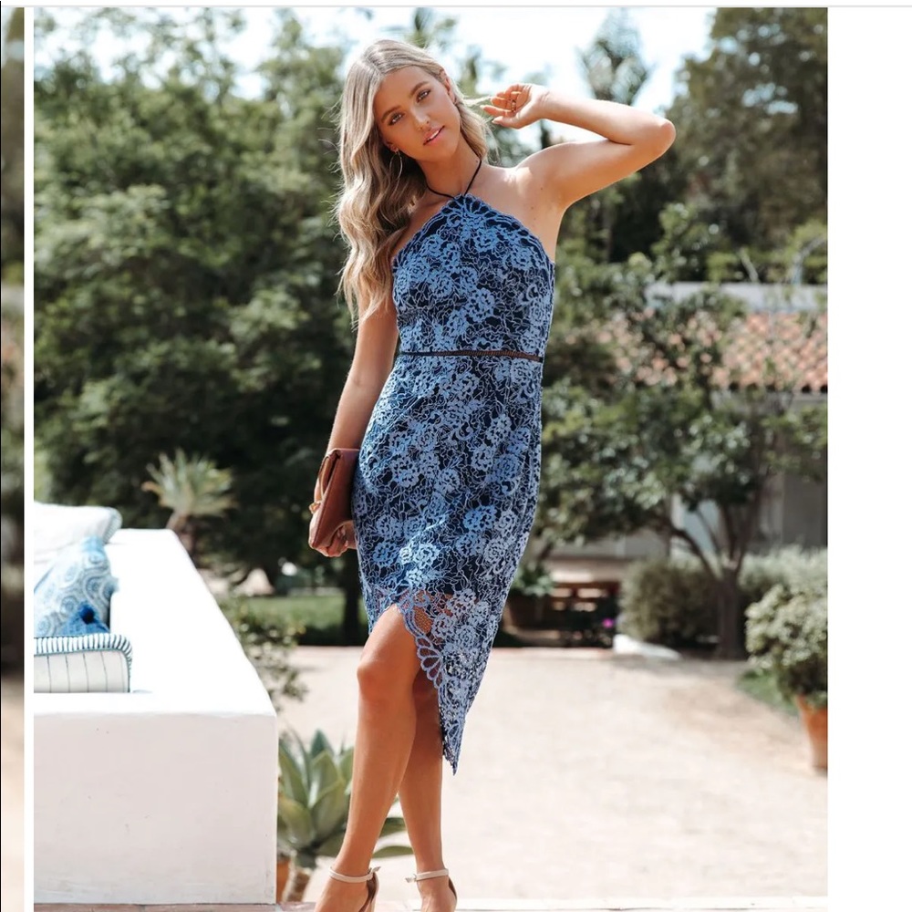 Brand New with Tags Blue Lace Dress